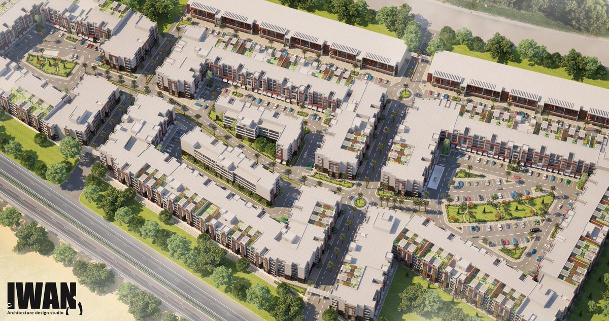 DesignIwan's tweet image. New #Residential #Compound - #Qatar
#Facade #architecture #design and #visualization 
by IWAN architects ©2015.