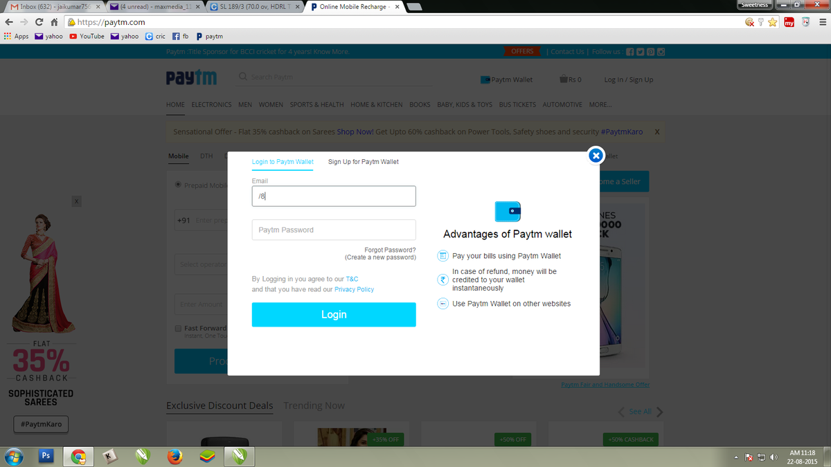 jaikumar756's tweet photo. @Paytmcare Hi i want refund my rs 7636 amount to paytm wallet Tis regarding i already complained but stil nt resoonse http://t.co/ckdEPX3H6J