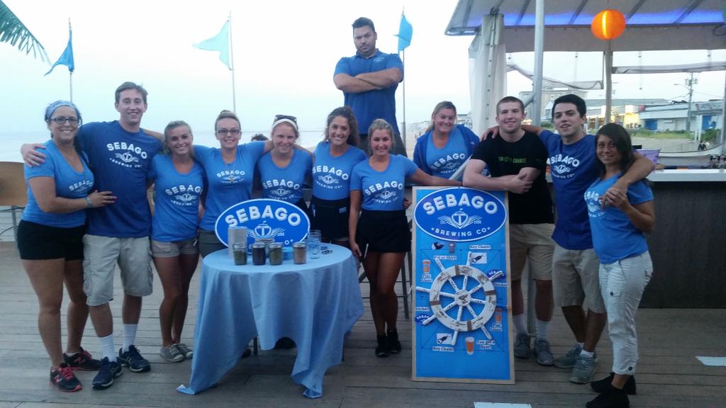 Surfside in Salisbury is all about @sebagobrewing #simmerdown #beachparty #thisstaffrocks