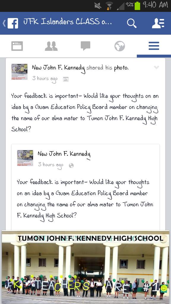 JFKHSSEN1OR5's tweet photo. Attn. JFK alumni,  what is your comment about this? http://t.co/rprr3doV80