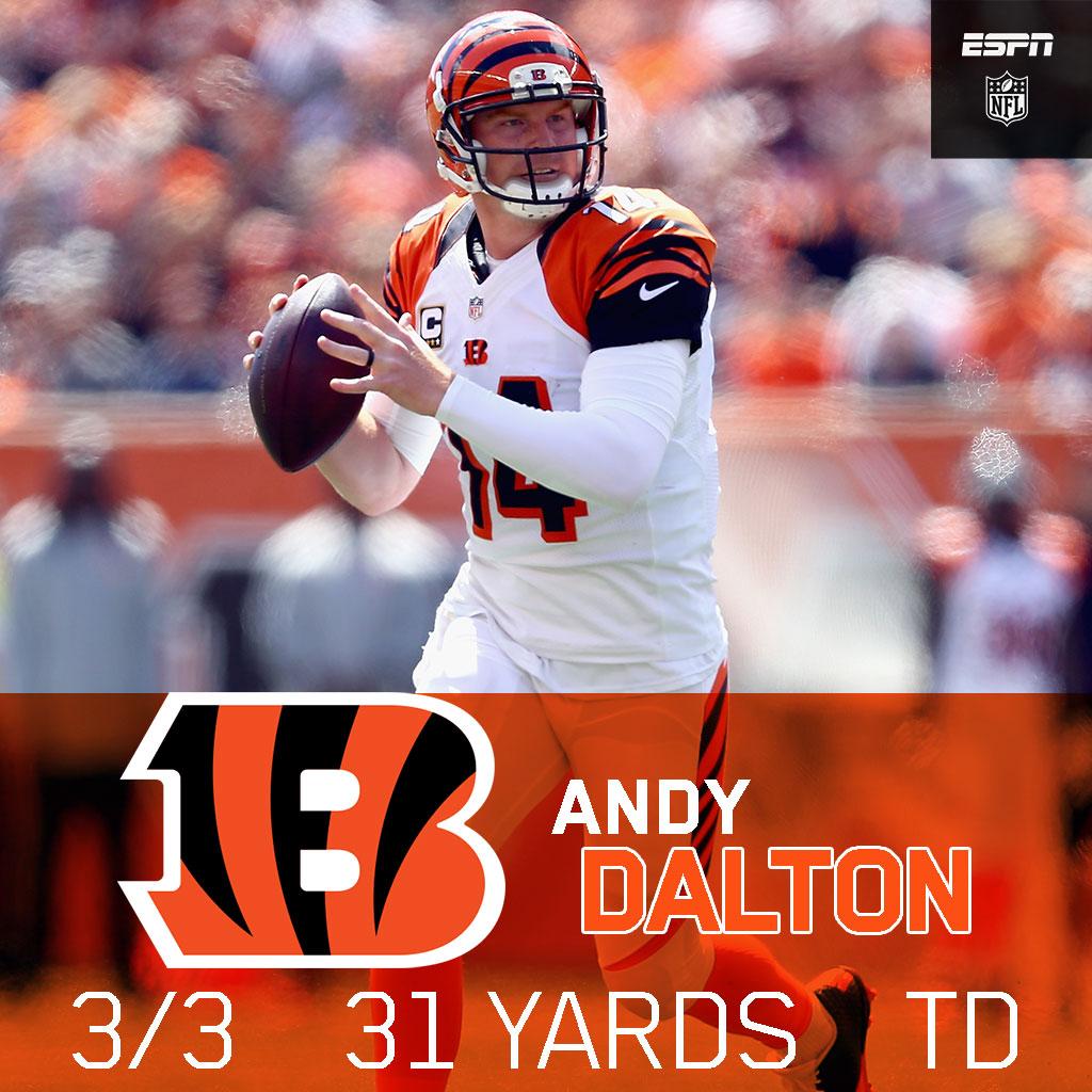NFL on ESPN on Twitter: "Andy Dalton's night is over for &hellip;