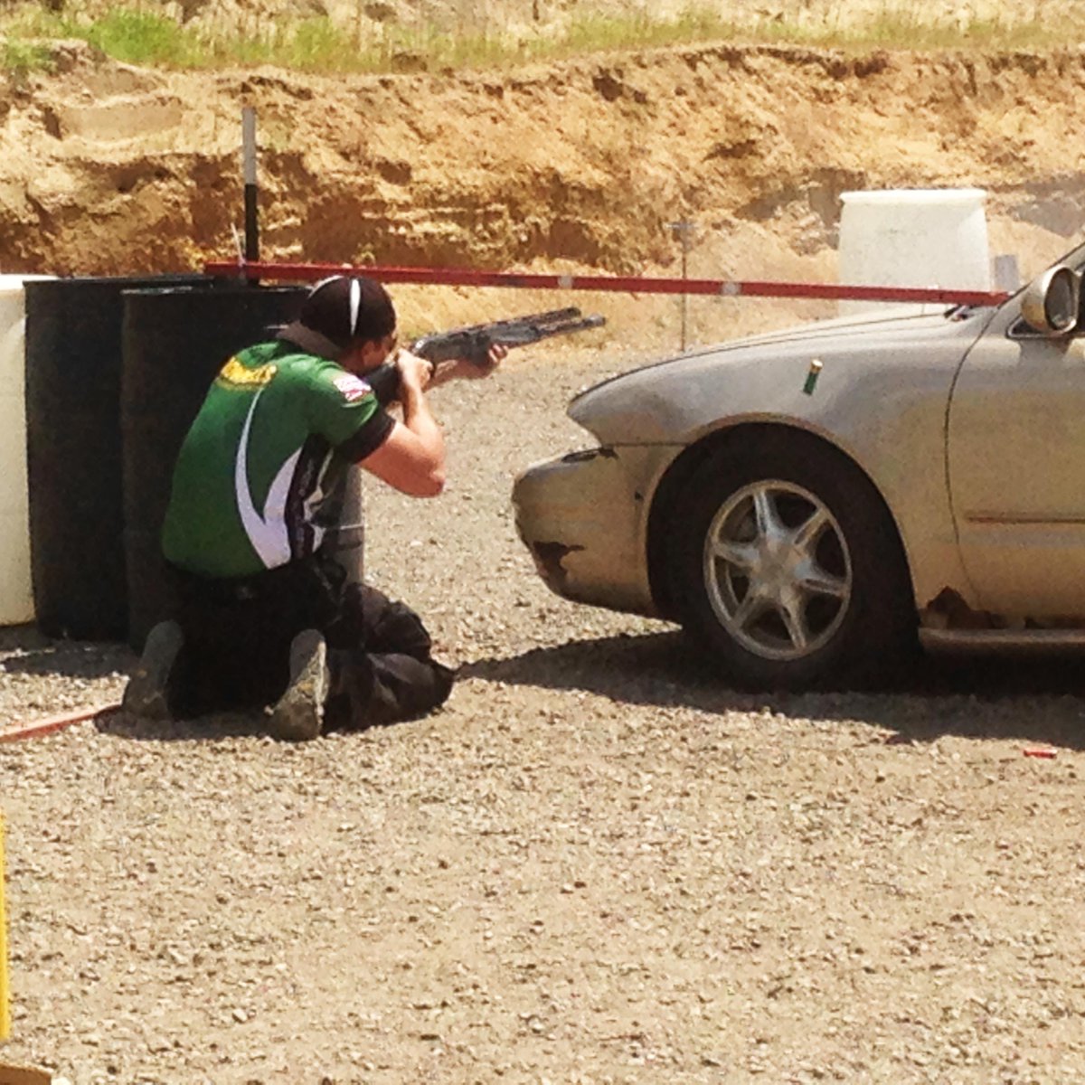 BrownellsInc's tweet photo. #Brownells’ David Reif gettin' down and dirty at the Nordic Components #Tactical #Shotgun #Championship back in June! http://t.co/SPtCzrj9Gl
