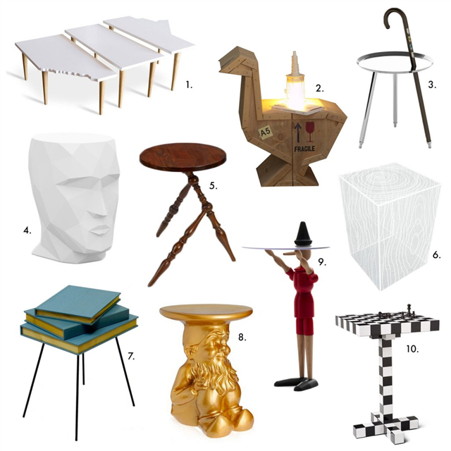 10 Clever Modern Side Tables bit.ly/1gIqBhA #YLiving