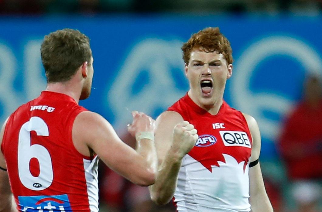 sydneyswans's tweet image. It was great to see a few of our young stars stand up when it mattered on Friday night: bit.ly/1TDnTLZ