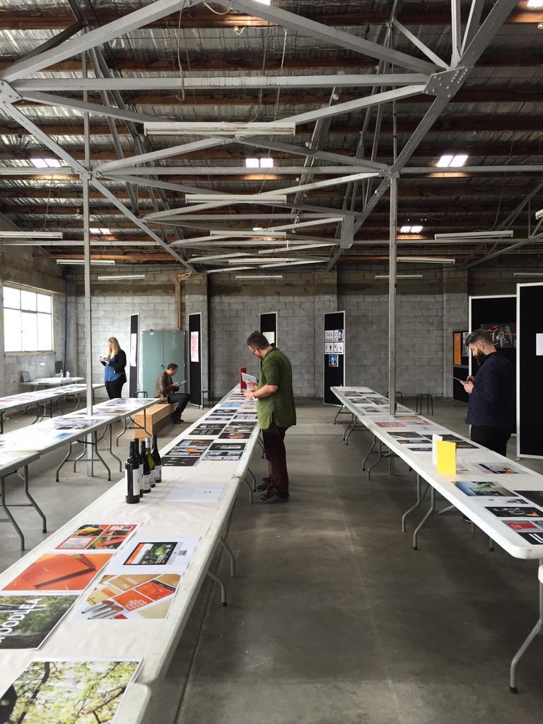 Judges hard at work on the first category of the weekend - branding @AGDAawards #AGDAawards <a href="/AGDA_National/">AGDA</a>