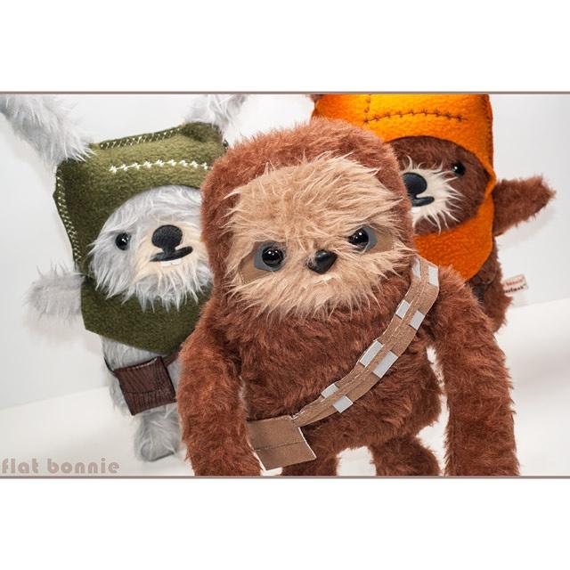 FlatBonnie's tweet photo. Psst.. A few #Chewloth & #BunEwok available @giant_robot website! #bunny #ewok #sloth #Chewbacca #StarWars #wookie http://t.co/S9FEzmOC25