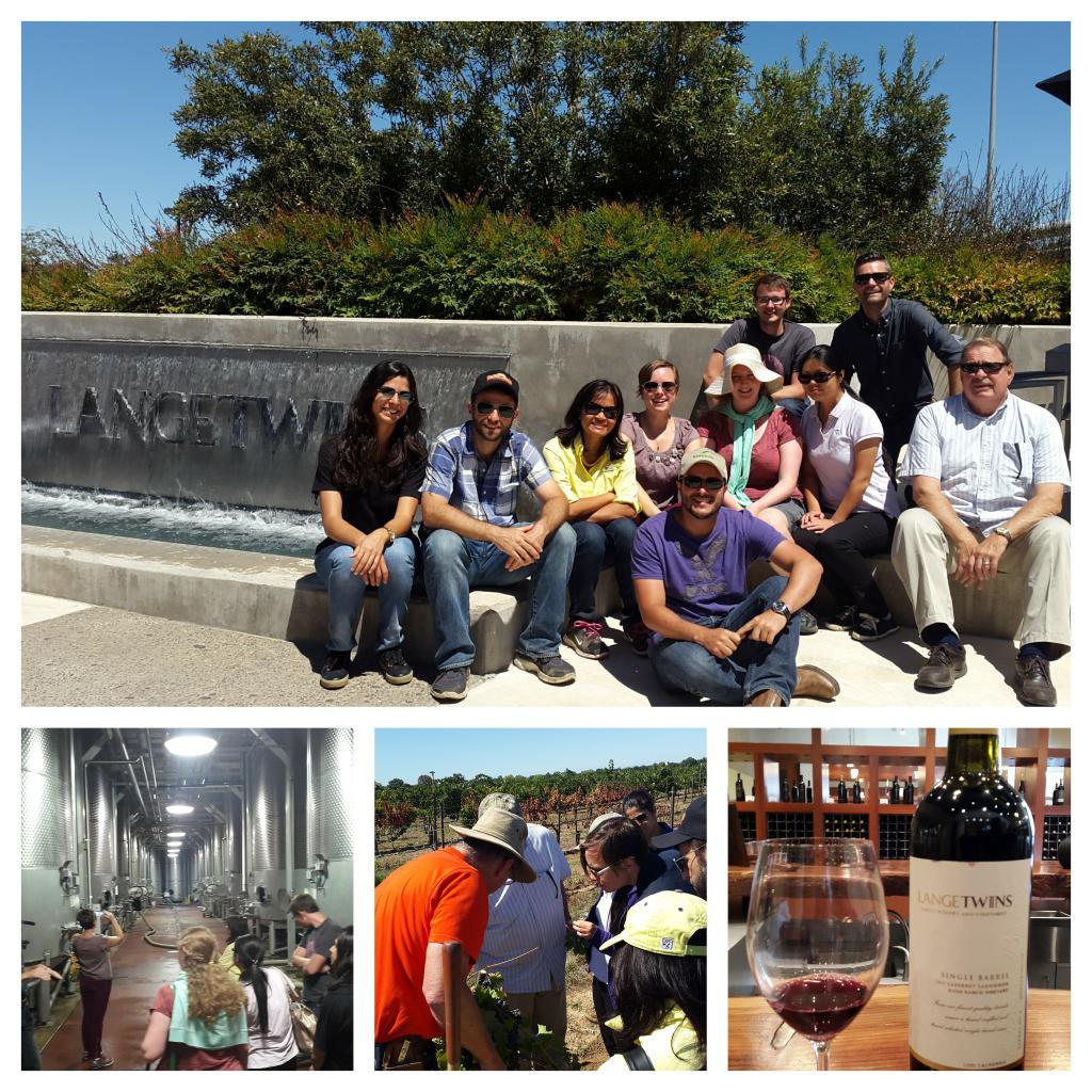 EdSilvaAg's tweet photo. #lsu grad students touring the LangeTwins Winery and Vineyards @LangeTwins #lsucalitour #aps15 http://t.co/RH2KoqLPrs