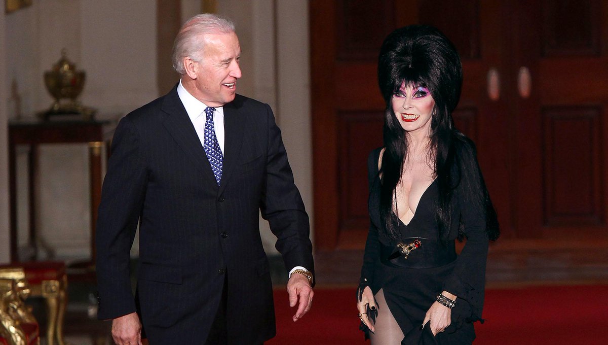 TheOnion's tweet image. Biden Offers Government Post To Elvira, Mistress Of The Dark onion.com/1MsFQbY