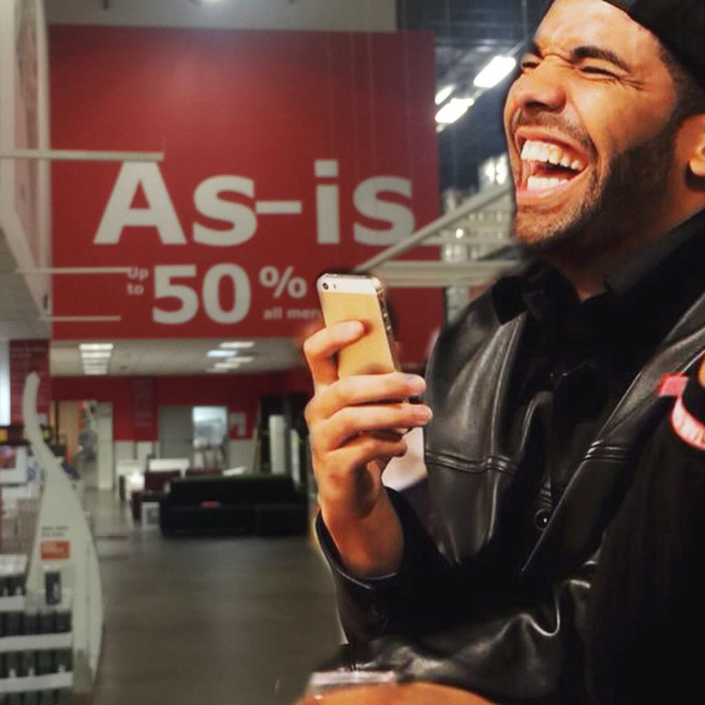 prestyly's tweet image. Drake making everyone feel self conscience at ikea. #twomortgages