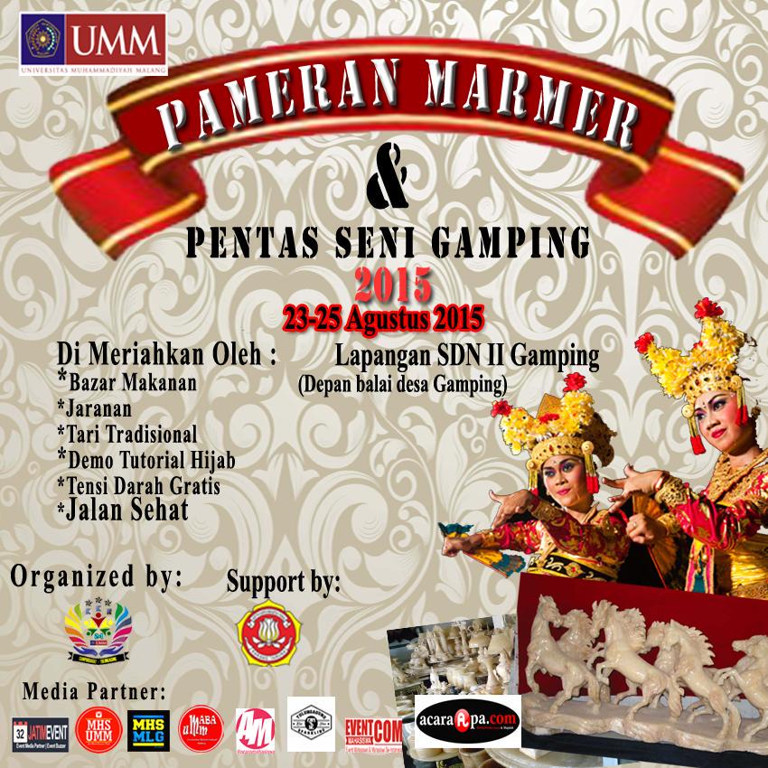 <a href="/UMMcreative/">UMM Creative Team</a> 》 #PameranMarmer &amp; #PentasSeniGamping2015 23-25Agustus. Yukkk Ramaikan guys :) #KKN24UMM <a href="/dsgampingKKN24/">KKN 24 Desa Gamping</a>
