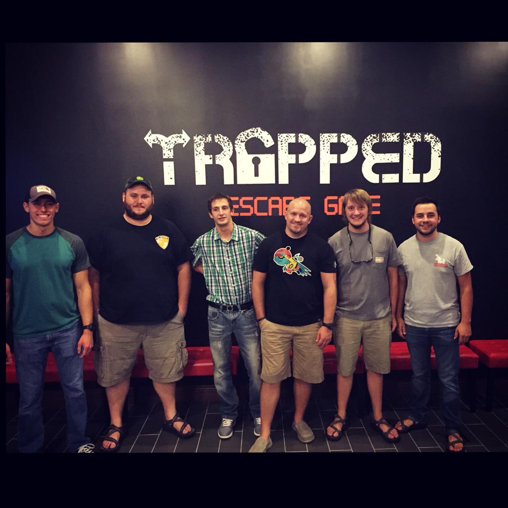 Trappedescape's tweet photo. These tough guys took on Capone, but Capone was a little bit tougher. Thanks for getting TRAPPED with us! http://t.co/fYK03ZkXVn