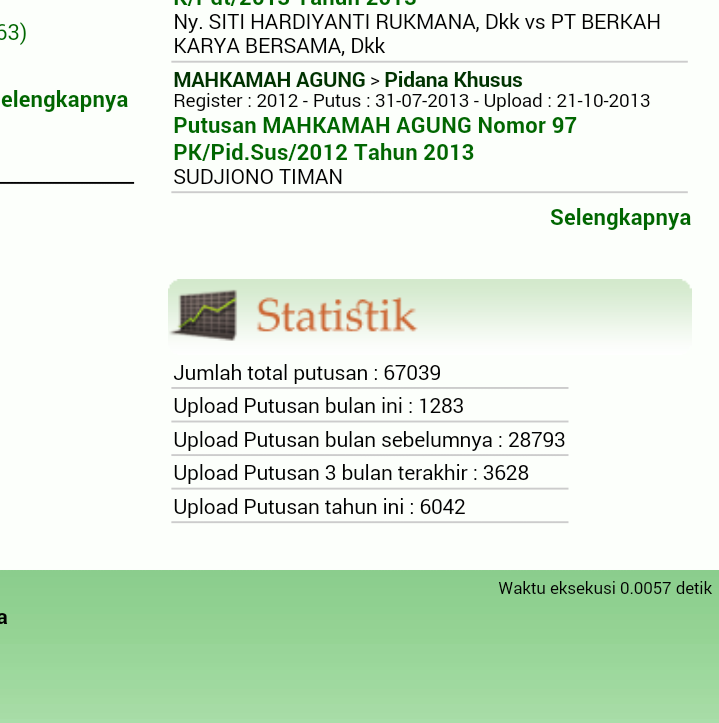 kepaniteraan's tweet photo. #semangatpublis ! @Putusan  Target terlampaui, 1280 putusan MA terpublis...masih akan bertembah di tgl 18 agustus http://t.co/GWXxYVuw9h