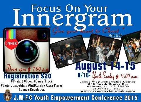 JesusWayCenter's tweet photo. Welcome to our annual Youth Conference! Remember to include the hashtag #Innergram  with all of your tweets tonight!📷 http://t.co/Z3gumwsOp9