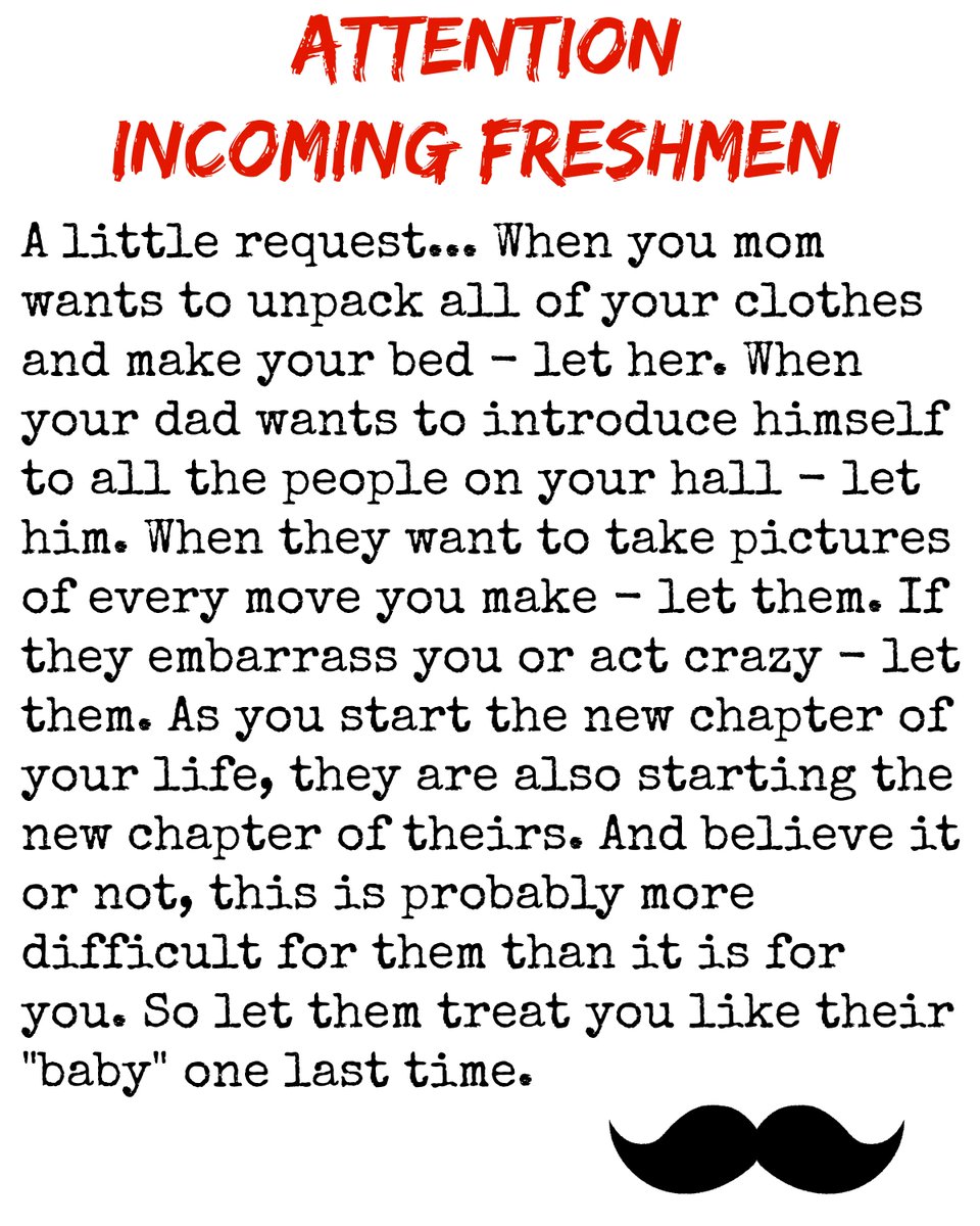 PCCCOMMENTATOR's tweet photo. Dear incoming freshmen http://t.co/L0EEKKFMza