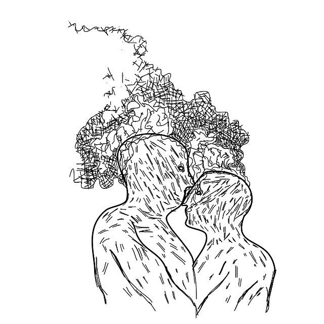 itspapafire's tweet image. Something on the boil for the #cookingwithmusic show. 
Digital sketch of the Embrace burn which is going into a col…