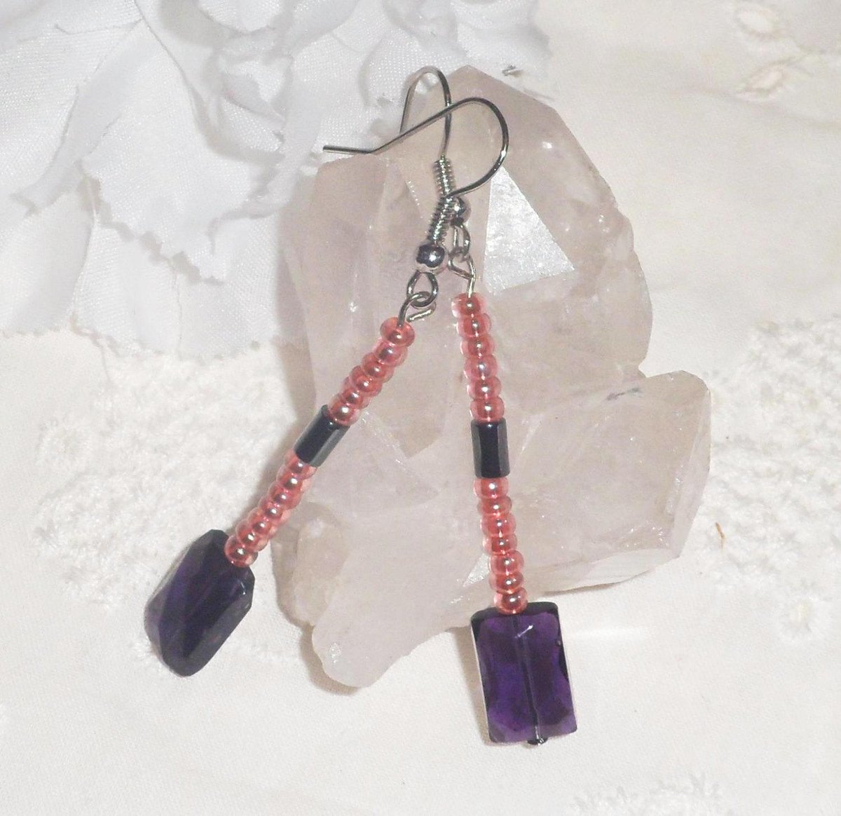 valroseshowers's tweet photo. Purple Swarovski bead earring, Pink Czech bead jewelry, Purple ea… http://t.co/ZFaJqr3Ow5 #pottiteam #HematiteStone http://t.co/oFZhoojeG3