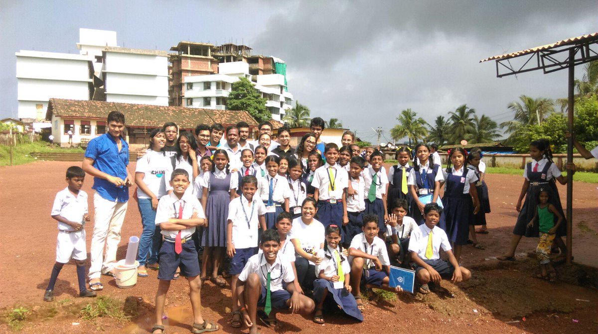 NirmaanGoa's tweet photo. We celebrated #IndependenceDay with school children from Zari and Birla .Here are some pictures. http://t.co/bBqeAZMSRK