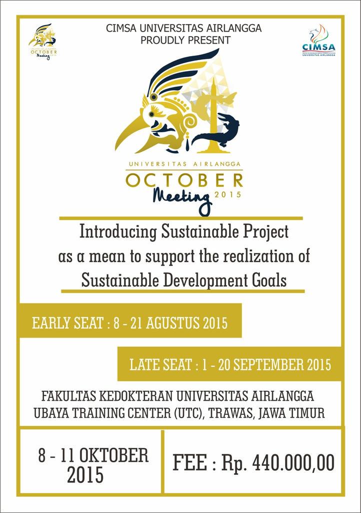 Ready for October Meeting 2015 ? See you in Surabaya CIMSA !