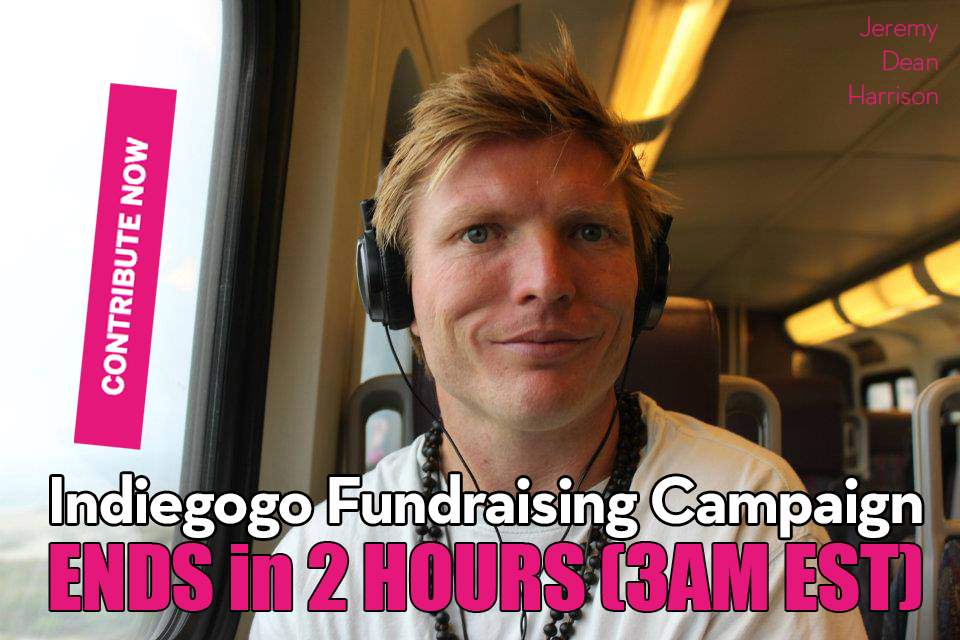 Jeremydharrison's tweet photo. BE a CONTRIBUTOR on my Indiegogo Campaign! ENDS in 2HOURS! Help me reach my goal! 93%! http://t.co/nQHwyNnwgu http://t.co/N8q8kMgBeT