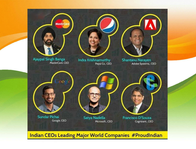 Resource9_Blog's tweet photo. Indians who lead the major international business organizations! The international face of India! #IndependenceDay http://t.co/wqUXA117kT