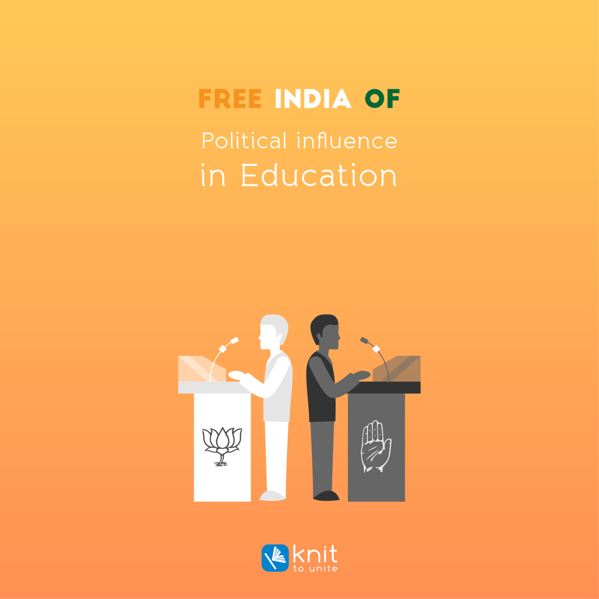 knitapp's tweet photo. #FreedomToMe is educators deciding education. #JaiHind http://t.co/z6XsvgvzKw