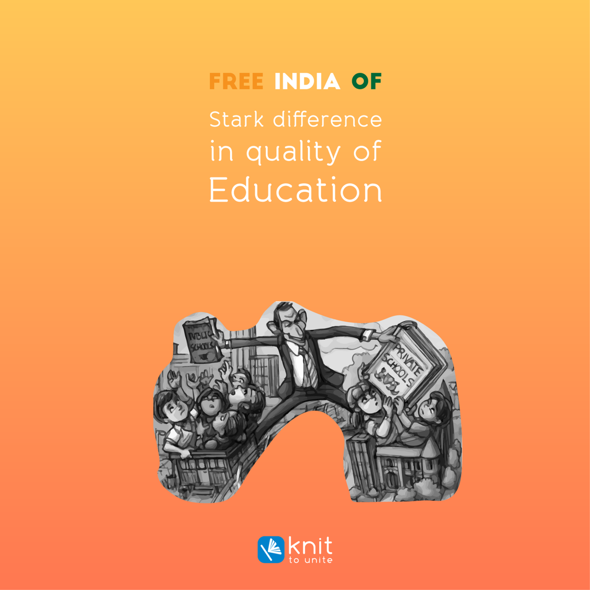 knitapp's tweet photo. #FreedomToMe is #India finding its way through no-frills education. #JaiHind http://t.co/YPODXuRUkn