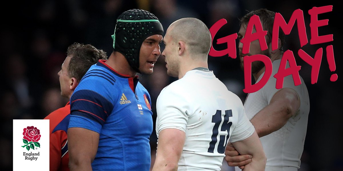 EnglandRugby's tweet photo. GAME DAY!

Retweet to show your support as we take on France at Twickenham tonight. C'mon England!  #CarryThemHome 🌹 http://t.co/aVVAxtwJqR