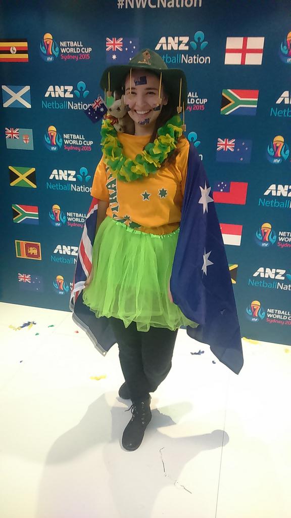 Ebubs303's tweet photo. Congrats @AussieDiamonds!!!! Cheering for you all the way!!! #NWC2015 #NWCNation http://t.co/I2e504NWo0