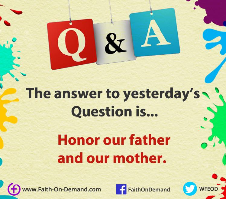 wfeod's tweet image. Did you get it right? :) #5thCommandment #WeekendQ&amp;amp;A