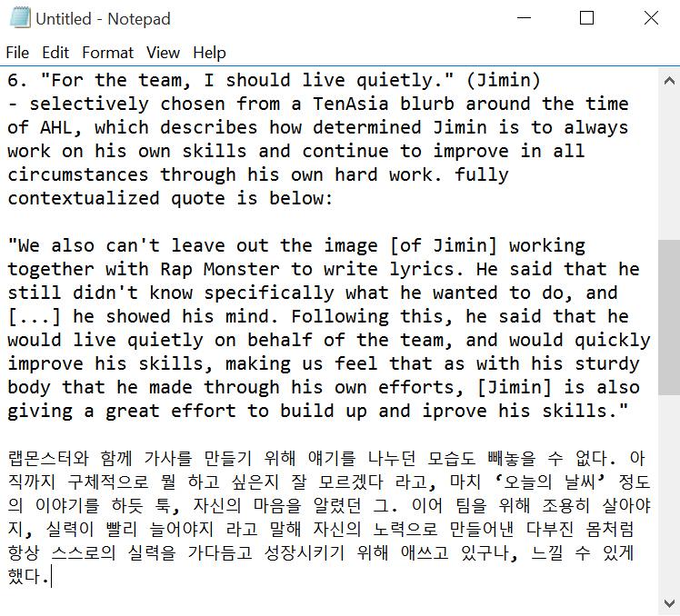 origamifirefly's tweet photo. here's that list of "sad things BTS said" with contexts that are definitely missing from the original post :T http://t.co/hZ1J3vc1gj