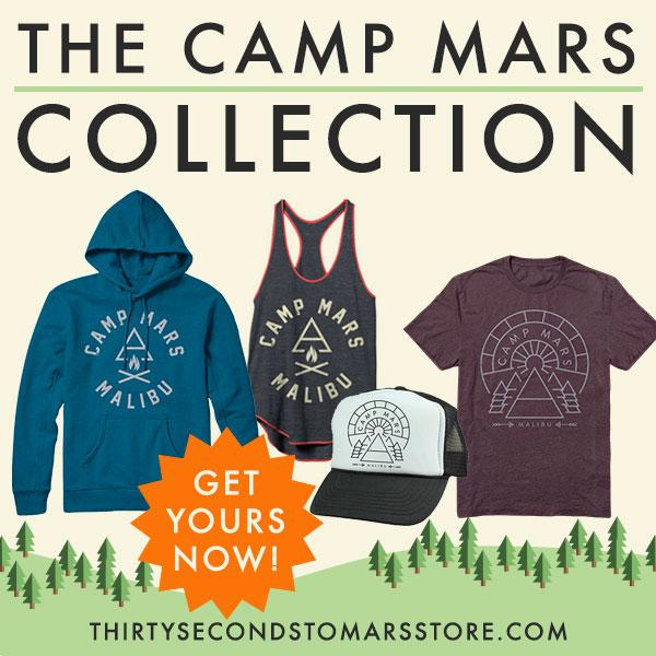 30SECONDSTOMARS's tweet photo. Can't attend #CampMars? Let us bring spirit to you with this new @MarsStore Collection → http://t.co/MMNI0cgAkX http://t.co/hphNLnBR5H