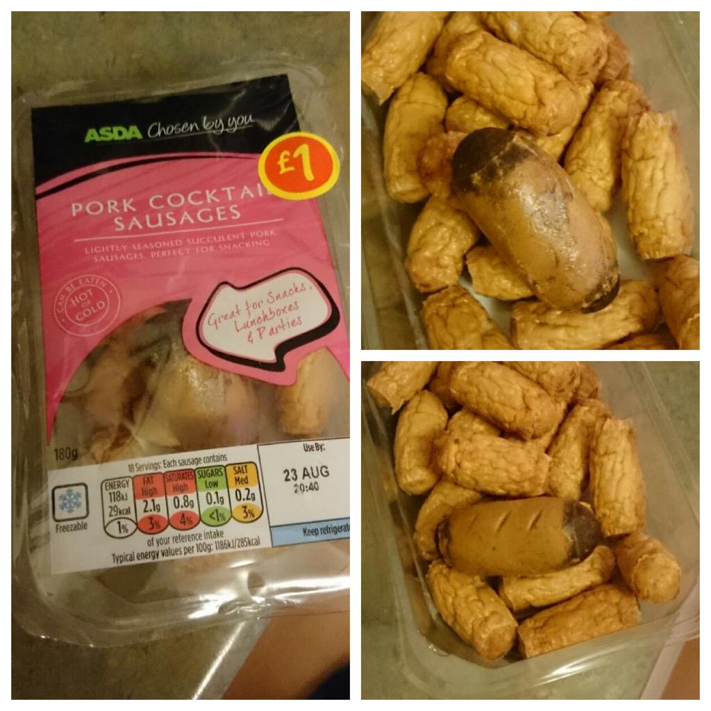 JenDean22's tweet photo. Can someone @asda @AsdaServiceTeam explain why I had this disgusting "sausage" in this pack? #inedible http://t.co/nVRm7nkPKL