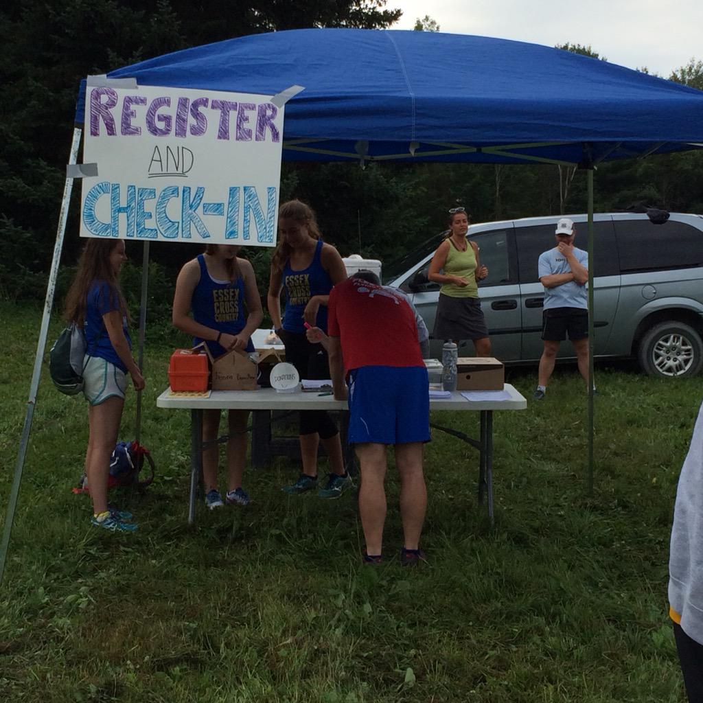 #ffsportsEJVT is at the Tree Farm 5k to support the Essex Cross Country team.