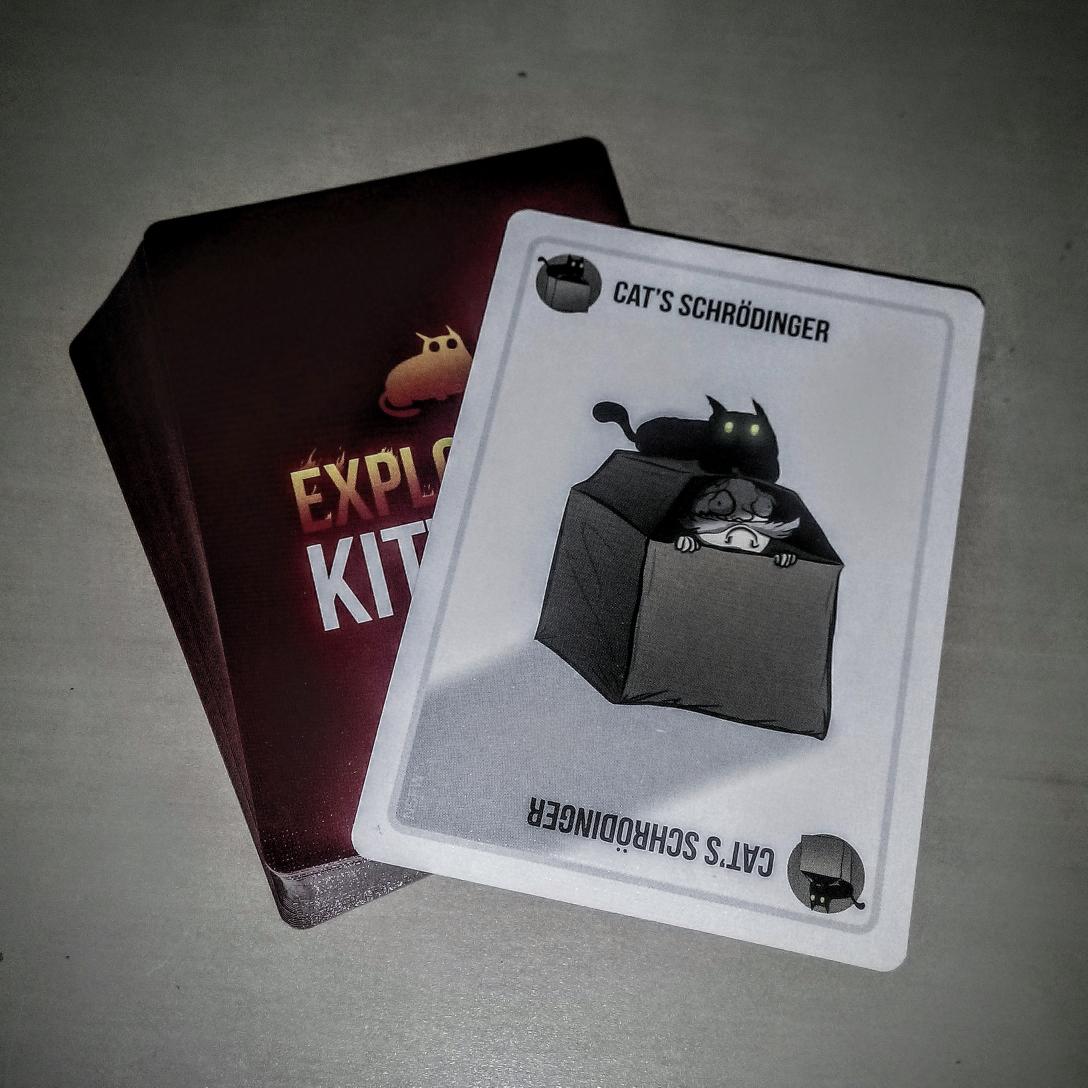mstovicek's tweet photo. #ExplodingKittens arrived with physicist in the box! http://t.co/RVweOTlwvW
