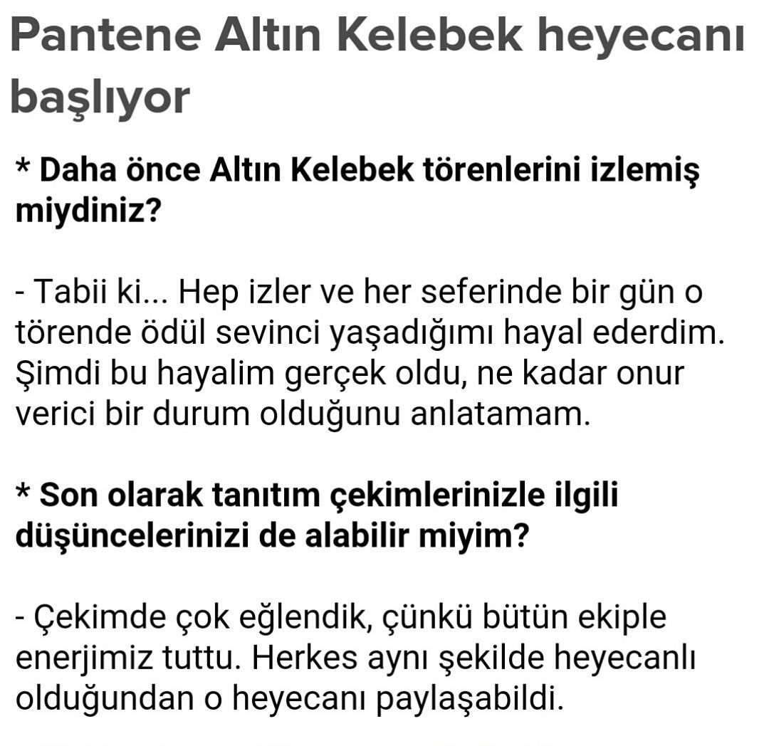 Handemizin röportajindan #GuenesinKızları #tolgasarıtas #handeercel #Hantol #Alsel #hürriyetkelebek