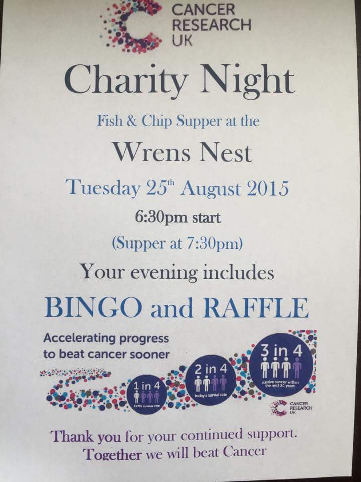 RelayTelford's tweet photo. Come join in the fun.  All proceeds got to Cancer Research UK #cruk  £5 per ticket.  Payment made before the date. http://t.co/UGwb5JStue
