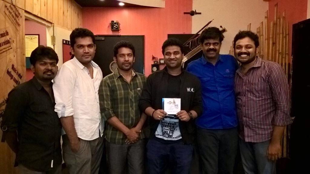 UPirakash's tweet photo. While Our Producers getting #PuliAudio master from @ThisIsDSP :) 3 Weeks back :) :) #Puli http://t.co/Cutue513ZB