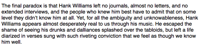 hiddlestigress's tweet photo. #FinalParadox 
#HankWilliamsBio http://t.co/Nb5jy4KwBp