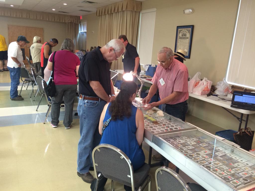 Jerry Martin, showing off some of his Finest Collection! #TexasCoinShow TexasCoinShow.com