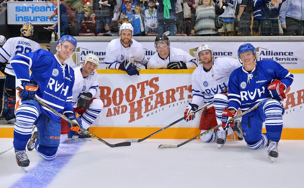 Survived Boots and they still had enough gas left for some charity puck.  #respect #bootslife