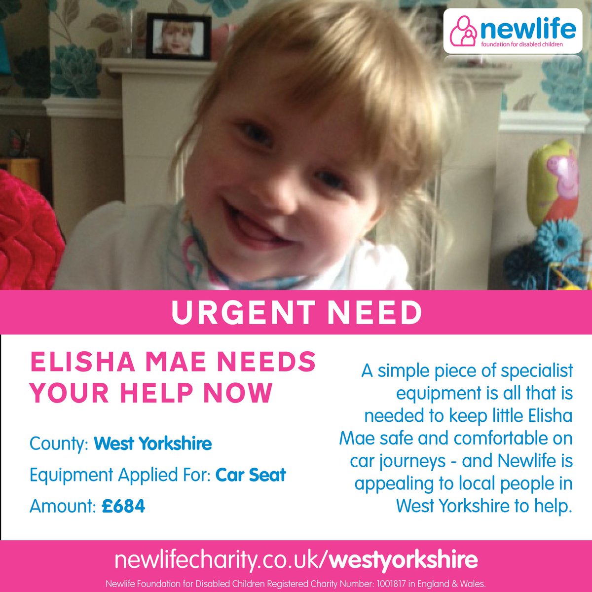 iphill8's tweet image. URGENT HELP #WestYorkshire Elisha Mae needs your help now.  newlifecharity.co.uk/westyorkshire 
⊕I-donate-my-voice.For-additional.info/click-the-link…