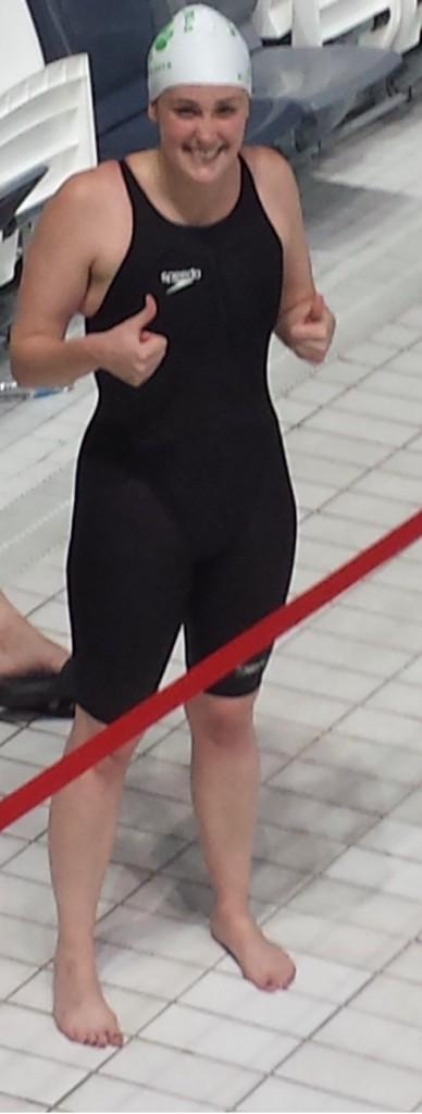 Amy Cadden looking very fresh after her 5th place finish in 200 fly WMC #Kazan2015 @Sportsmedirl @spitzblitz69