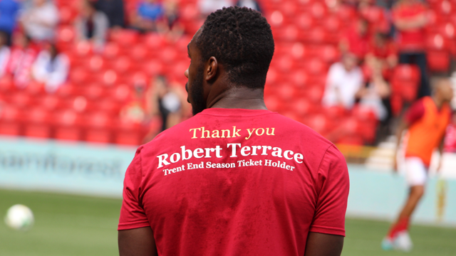 NFFC's tweet photo. The players are warming up in special t-shirts today to show their appreciation for #NFFC's season ticket holders. http://t.co/gfUZLOfVuw