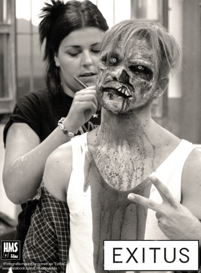 EXITUSpelicula's tweet photo. #Exitus #Cine #CineEspañol #CineDeTerror #Rodaje #Malaga #HechoEnMalaga #Terror #Zombies #MaquillajeDeCine #Maquillar http://t.co/I26lw5gsB3