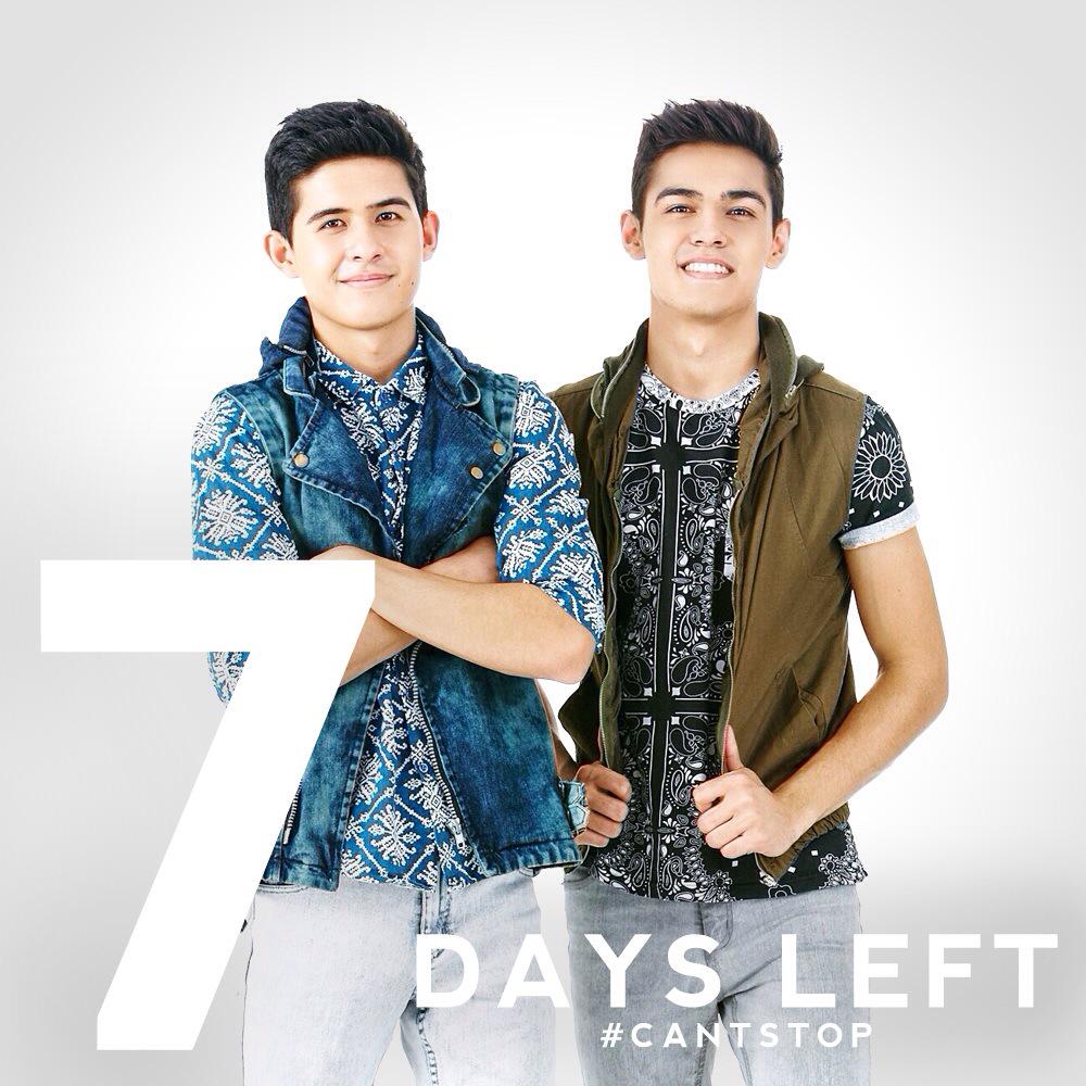 PerkinsTwins's tweet photo. 7 days left until our new song comes out! #CantStop 😃 http://t.co/FlbDJpcE07