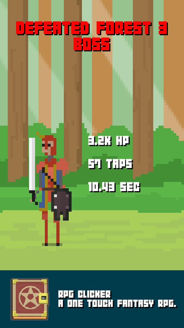 Defeated Forest 1 Boss in a battle to the death in RPG Clicker: x.co/RPGClicker Now on iOS! #rpg #clicker