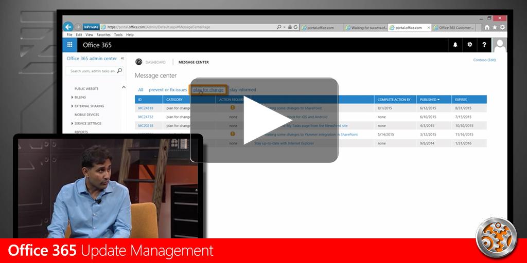 MSFTMechanics's tweet image. Plan for upcoming #Office365 changes with Message Center. This &amp;amp; More. Watch @OfficeMechanics ow.ly/QPkKO