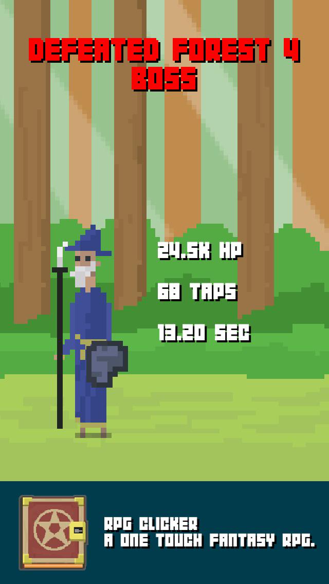 Defeated Forest 1 Boss in a battle to the death in RPG Clicker: x.co/RPGClicker Now on iOS! #rpg #clicker