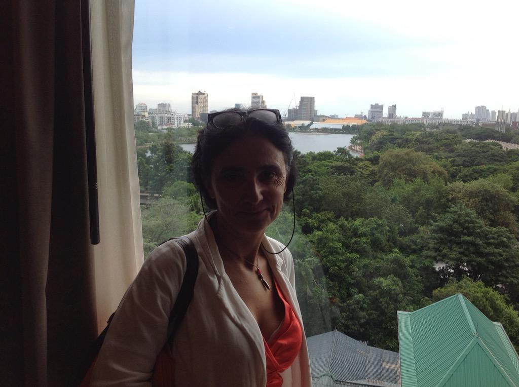 NicolasNerot's tweet photo. @JNerot 

Back in Bangkok 
Nice view from hotel
Bisous papa http://t.co/WfnGYJn8Ct