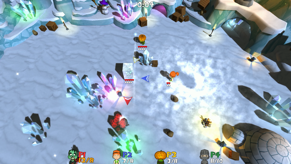 _PatrickGod's tweet photo. #SuperSnowFight #indiedev #screenshotsaturday http://t.co/zRQ6HUa6VT